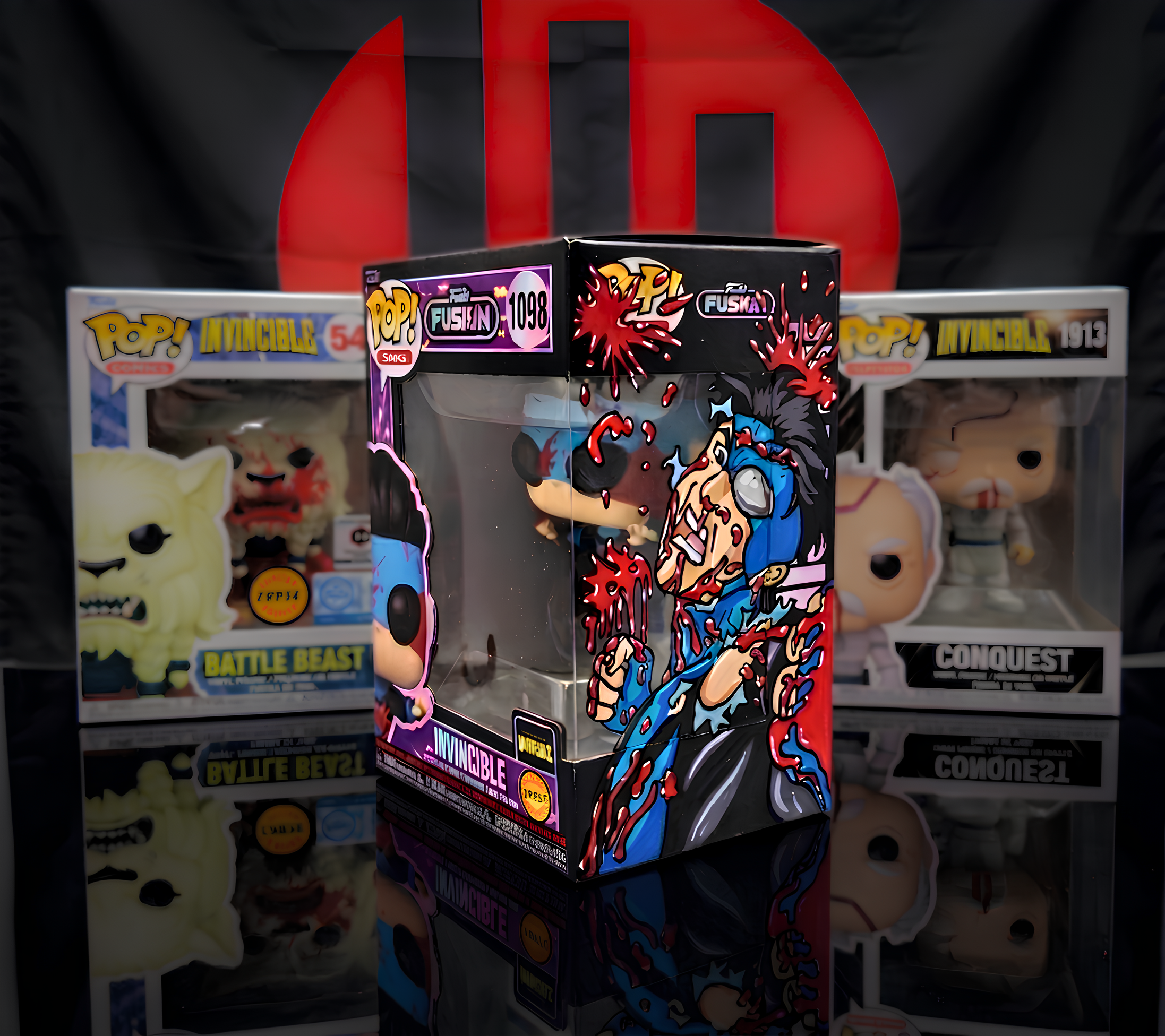 Invincible Custom Funko Pop Box Art